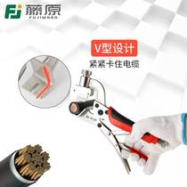 Multifunctional electrical wire stripper tool dial pliers high voltage cable wire stripper adjustable skinning pliers