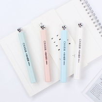 Korean hipster simple girl heart creative lipstick gel pen 0 38mm cute portable student water pen