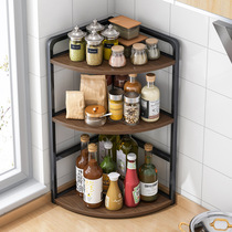 Renowned corner Corner Kitchen seasoning items Shelves Domestic Countertops Multilayer Seasonings Oil Salt Sauce Vinegar Containing Shelf