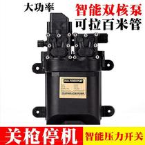 12v diaphragm pump Electric sprayer motor High pressure self-priming 12V volt DC pump suction machine upgrade dual core