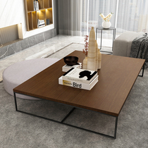 Solid wood coffee table New Chinese wood Italian extremely simple modern living room Japanese coffee table Small apartment creative low table