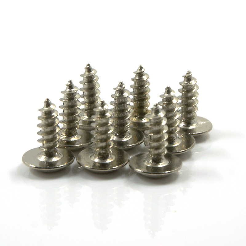 PWA nickel-plated round head meson screw Pan head cross self-tapping screw M1 7 electronic small screw