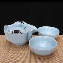 Ruyao Tianqing Kuaike Cup Zhenyu Kiln section Henan Arts and crafts Master Wang Zhenyu Agate glaze boutique