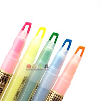 Concentric stationery through window highlighter double head with window highlighter marker pen diagonal head transparent window