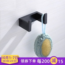 New German high-end 304 stainless steel Black double coat hook bathroom coat hook toilet hook hook