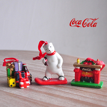 Very old factory exports Coca - Cola Ceramics Coca - Cola Hangpin Polar Bear Gift Fireplace trinket