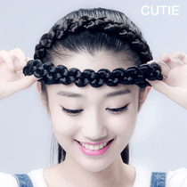 Prettiness wig hair band Korean fashion braided coarse twist pigtail Hair band headdress Leather band headband jewelry