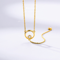 Bi color Bestser (Lingxi) 18K gold pendant gold jewelry gift platinum necklace choker