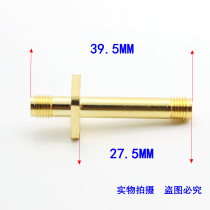 High quality SMA-KKF lengthened SMA adapter flange square plate double-through external screw bore total length 39 5