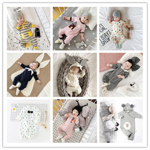 (clear cabin) Nochu newborn baby Harclothes 2020 Spring Summer Conjoined clothes for men and women The baby is connected to the baby