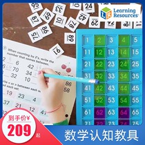 American Learning resources Montservers' Mathematics Teaching Aids Cognition Hundred Plates Enlightenment Toys Number Sense Exercise