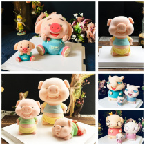 Net red pig fart 3D mousse cake silicone mold pudding jelly Paige piggy grinding tool saliva pig slug pig