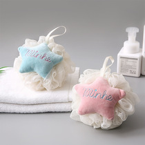 Large number bathing ball bathing ball bathing ball cute teenage girl rubbing back for bath and bath with bath flowers bath towels