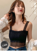 Lace harness vest woman external penetration gas anti-walking light No steel ring with chest cushion wrapped in chest and back bra