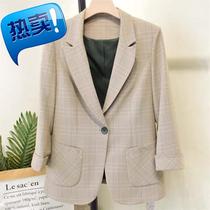 Langshi L21A506 fashion Korean temperament slim Joker suit suit job e industry set 2021 spring women