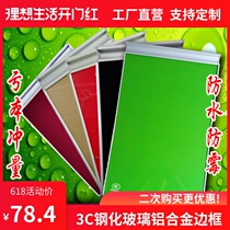 Factory direct customized waterproof 3C tempered Cabinet diamond steel crystal steel stove door kitchen cabinet door panel series