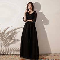 Evening dress High level Feminists 2022 new annual meeting high-end black celebrities Banquets Banquet Host Chorus