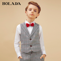 bolada childrens vest dress suit Boy student chorus host performance dress baby performance spring and summer