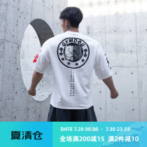 GYMDOG homemade tide brand dog head fitness clothes mens running training loose muscle sports short-sleeved T-shirt