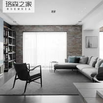 RSEMNIA Living Room Carpet Custom Minima Thickened Tea Table Mat Nordic Large Area Pure Color Full Laid Bedroom Carpet
