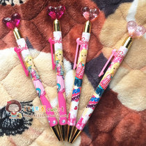 Student stationery Barbie Princess Crystal peach Heart side Press mechanical pencil 0 5mm cute children activity pencil HB