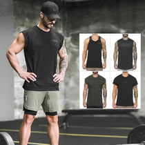 Summer new muscle brothers sports short sleeve vest mens T-shirt quick-dry breathable training basketball fitness top