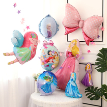 Birthday party decoration arrangement balloon princess cartoon shape aluminum film balloon ballet Snow White Balloon