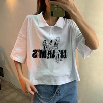 Xingyu Island clothing womens coat New loose short sleeve T-shirt fashion versatile temperament comfortable foreign atmosphere niche