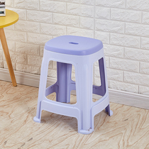 Plastic stool cooked glue two-color stool barbecue stall dining table stool living room stool durable 46cm 30cm high and thickened
