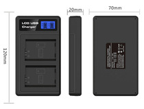 NP-FW50 dual charge LCD LCD charger for Sony a7 a5000a6300 camera battery dual seat charge