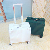 Retro small luggage female trolley case male Korean version of suitcase universal wheel password box 18 inch boarding case mini