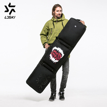 LDski new snowboard bag single double board large capacity wheelless ski bag wear-resistant waterproof consignment equipment