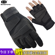 Mens tactical gloves Semi-special forces training full finger anti-cut touch screen Hell Storm army fan riding non-slip wear-resistant