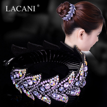 Meatball hair ornament plate Hair artifact female Korean temperament fashion head bud headdress Rhinestone hairpin hair circle hair clip