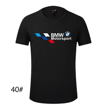 BMW clothes custom summer new cotton loose large size casual round neck T-shirt trendy mens T-shirt