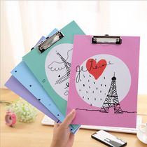 Color printing A4 file splint cute cartoon student test paper folder office storage file holder