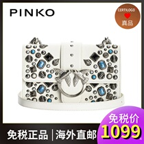 PINKO 21SS Spring Summer LOVE MINI series Ladies Jewelry Medal Yanzi Bag Flying Bird Pack Chain Bag