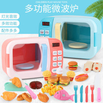 Toy Emulation Small Home Appliances Kitchen Electric Microwave Oven Fun Childrens Home Cook Girl Gifts