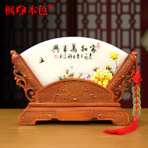 Gourd Pendulum Piece Living Room Adornment Jade Green Buckle Fan Face Minimalist Wine Cabinet Genguan TV Cabinet Furnishing Gift