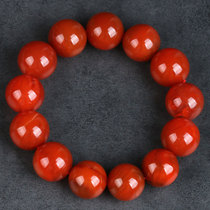 (Combined material) 102 94 grams of water permeable Rose Red red agate bracelet bracelet 16 9-18 0mm