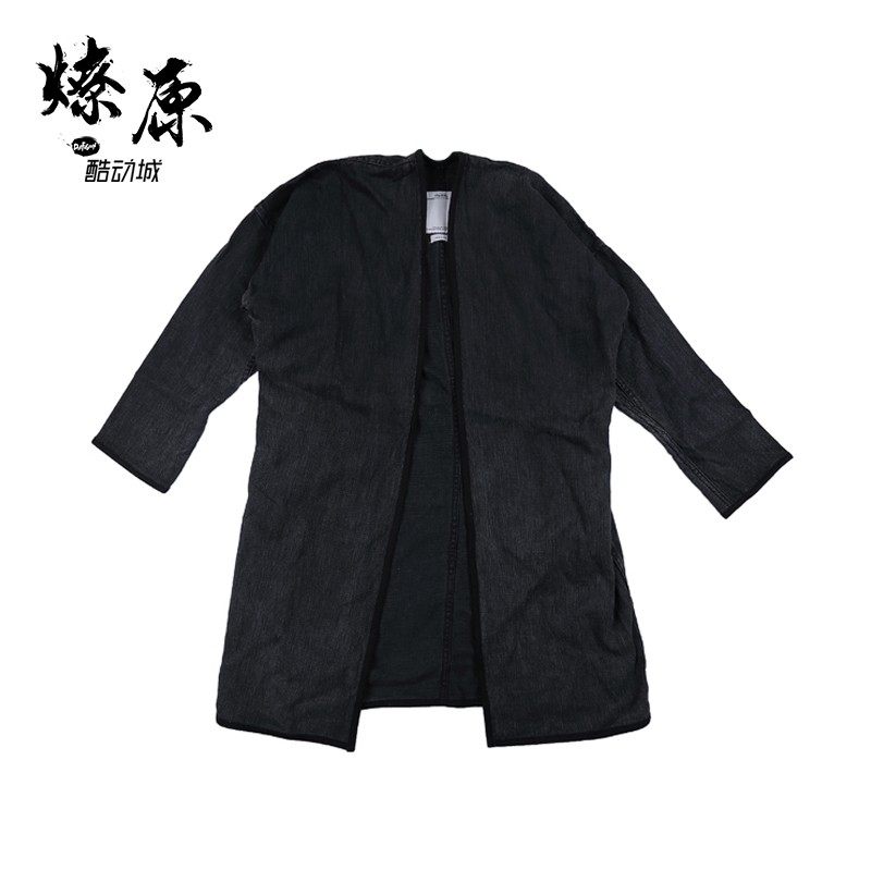 Liaoyuan VISVIM SANJURO COAT 16SS ICT exhibition limited cotton and linen long robe jacket