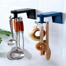 Kitchen bottom hook Viscose rotatable spatula spoon Kitchenware supplies Wall shelf Wall punch-free