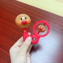 The Breadman rattle toy baby can just hold the mini bell stick. It is very light recommended.