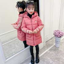 Girls cotton clothes 2021 Winter new Korean version CUHK Cotton Clothes Foreign Air Children Winter Clothing Jacket Thickened Cotton Padded Jacket