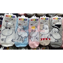South Korea Import Short Sox Children Low Gang Cotton Sox Shallow Mouth Ship Socks Mminming Cartoon Pattern Cute sweat and breathable Sox cover