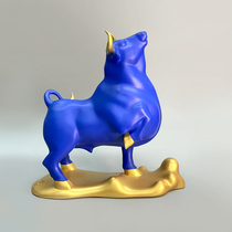 Luang Jiaqi Dear and Bull small cows life old mascot creative living room sculpture gift