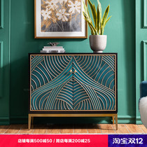 European-style small household entry shoe cabinet light luxury porch cabinet American Hall Cabinet large capacity restaurant sideboard