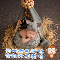 Newborn photography props photo mini tent Children Baby Baby Baby 100 days full moon shooting pig theme