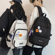 Double Shoulder Bag Mens Han Edition College Student Backpack Ins Trend Fashion 100 Hitch Big Capacity Travel Computer Bag Schoolgirl