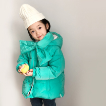 Pear Xiaoxi girl down jacket winter New 90 velvet thin short hooded warm down jacket send scarf